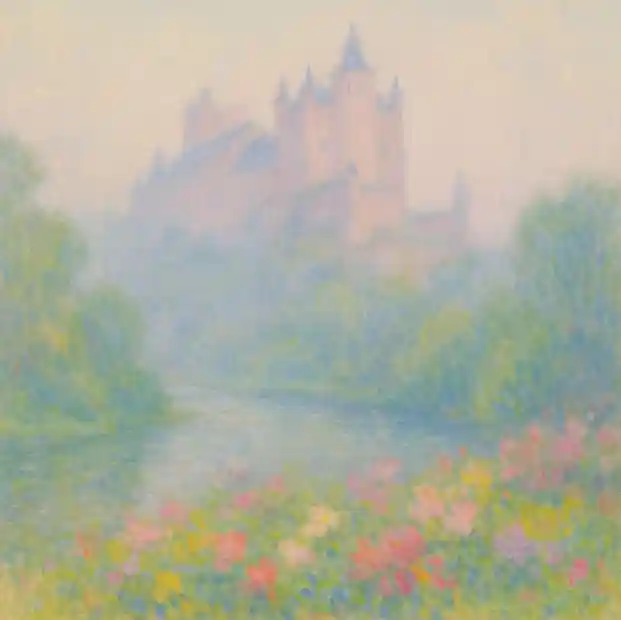 Segovia painted by Claude Monet