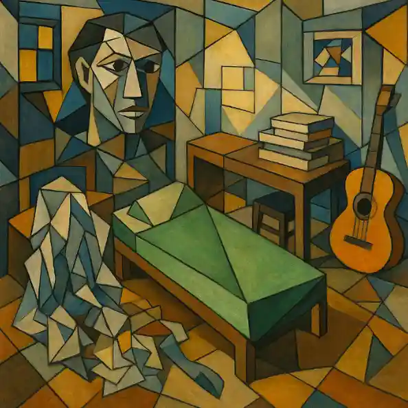 Student room painted by Pablo Picasso